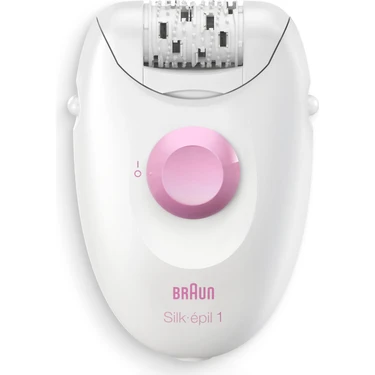 Braun Silk-Épil 1 1-010 Epilatör 20 Cımbızlı Beyaz-Pembe Kuru Kullanım İçin