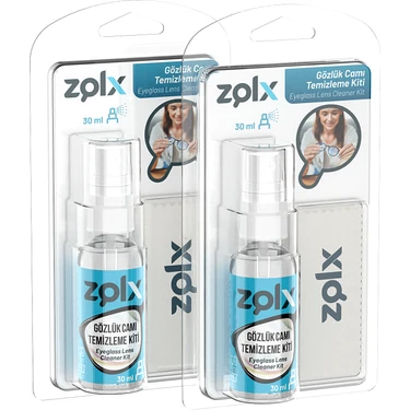 Zolx 30ML Gözlük Camı Temizleme Kiti Ikili