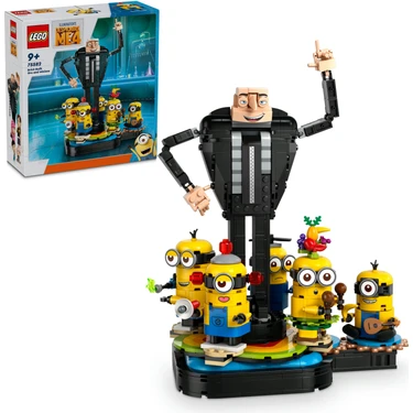 LEGO® Despicable Me 4  Yapım Parçalarından Gru ve Minyonlar 75582 - 9 Yaş & Üzeri Çocuklar için