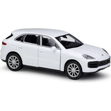 Welly 43773 Porsche Cayenne Turbo Beyaz 1:34-39 Model Araba