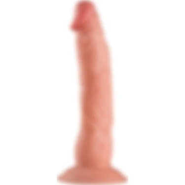 Lolita Shop 23 cm Güçlü Vantuzlu Yumuşak Et Dokusunda Realistik Yapay Dildo Cilt Dostu