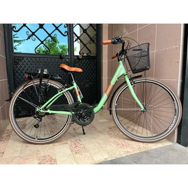 Kron Tetra 3.0 City Bike 26 Jant Şehir Bisikleti Özel Mint