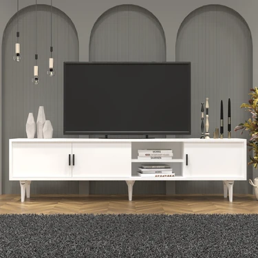 Cool Home Marin Tv Ünitesi Tv Sehpası 180 cm , Raflı ,