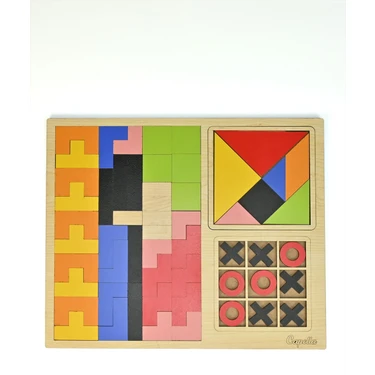 TANGRAM×Clubhaus CLUBHAUS × TANGRAM House of Tangram a wood puzzle from Rombol