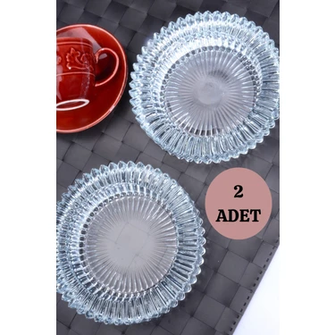 Bev Kitchen 2 Adet Kristal Cam Yuvarlak Güneş Küllük - Kül Tabağı - Kül
