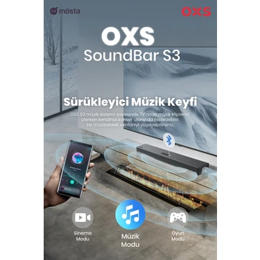 Oxs S3 Tv Için Ses Barları, Dahili Subwoofer ile Ev Sineması Fiyatı