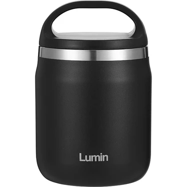 Lumin Flask Lumin Thermo 0,60 Litre Paslanmaz Çelik Vakumlu Yalıtımlı Yemek Termosu 12 Saat Sıcak,