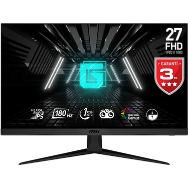 MSI G2712F 27" Ultra Rapıd 1ms 180Hz Adaptive-Sync IPS Full HD Gaming (Oyuncu)