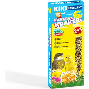 Kiki Excellent Kanarya Krakeri 3'lü Doğal Kraker