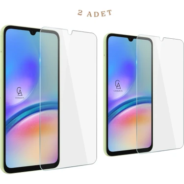 Coolacs Samsung Galaxy A05S Ile Uyumlu Ekran Koruyucu Şeffaf Temperli Kırılmaz Cam Ekran Koruyucu 2