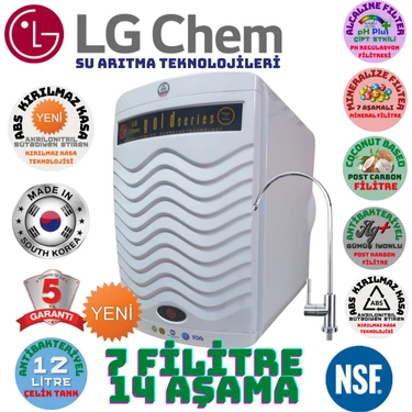 Lg Chem Gold Plus  Beyaz Renk 12 Litre 14 Aşama 7 Filitre Su Arıtma