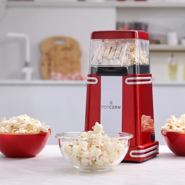 Cookplus Retro Popcorn Makinesi