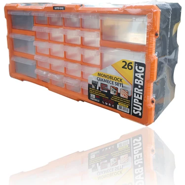 Super-Bag ASR-6004 26'lı Yatay Monoblok Çekmece Seti Fiyatı