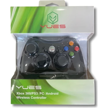 Yues Xbox 360 Gamepad Oyun Kolu Kablosuz Joystick (xbox 360 / Ps3 / Pc Ve Android