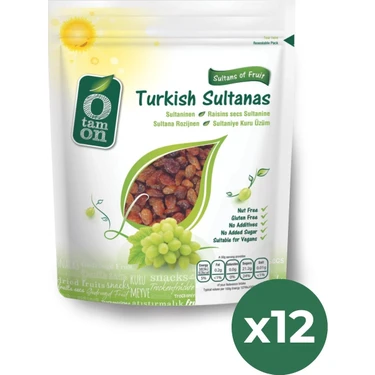 Otamon Sultaniye Kuru Üzüm 200 gr x 12