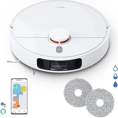 Xiaomi S10+ Premium Robot Vacuum Halı Tanıma Fonksiyonlu Robot Süpürge Luciole Lambader