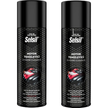 Selsil Motor Temizleme Spreyi 2 x 500 ml Derinlemesine Temizlik Araç Bakım