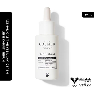 Cosmed Azelaik Asit ve Yeşil Çay İçeren Leke Karşıtı Serum- SKINOLOGIST 10%AZELAIC