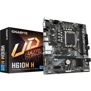 Gıgabyte H610M-H Intel® H610 Motherboard DDR5 With 6+1+1 Hybrid Phases Digital Vrm Design