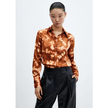 Mango Batik Efektli Saten