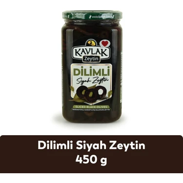 Kavlak Zeytin 450 gr Siyah Dilimli