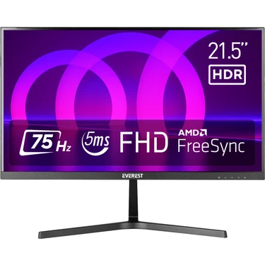 Everest M240 21.5 75Hz 5ms(gtog) Csot Va Freesync+Hdr(Fw) Full Hd Flat Pc LED