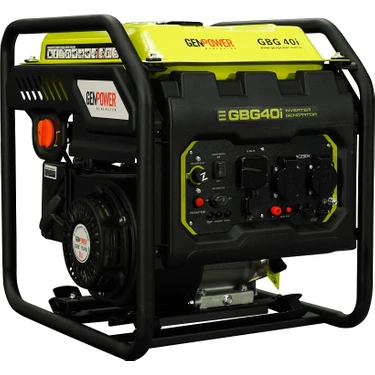 Genpower Gbg 40 I Model 4 Kva Ipli , Tekerleksiz Açık Tip Monofaze (220 Volt) Dijital Inverter