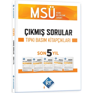 Kr Akademi Yayınları MSÜ Çıkmış Sorular Son 5 Yıl Tıpkı Basım