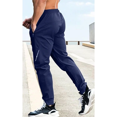 Ghassy Co. Erkek Run Ultra Hafif Egzersiz Aktif Joggers Spor Dar Paça Eşofman