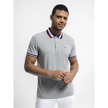 Loft Erkek Polo Yaka T-Shirt Gri