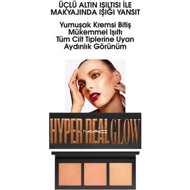 MAC Hyper Real Glow Highlighter Aydınlatıcı Palet / Shımmy Peach