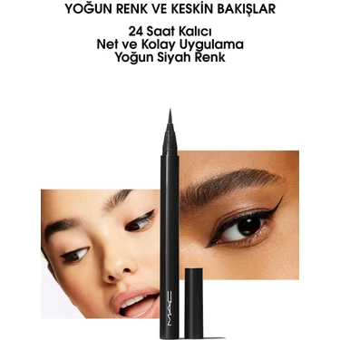 MAC Brushstroke 24-hour Eyeliner - Brushblack