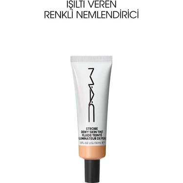 MAC Strobe Dewy Işıltı Veren Hyaluronik Asit Içerikli Renkli Nemlendirici - Medium 1 -30 Ml