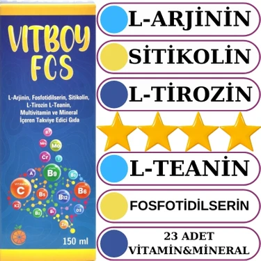 Vitboy FCS Multivitamin ve Mineral İçeren Takviye Edici Gıda 150 ml