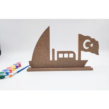 Icons 19 Mayıs Ahşap Boyama Etkinliği Boyama Seti