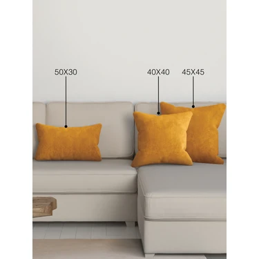 Perle Home Daily Series Safran Rengi Kırlent Yastık
