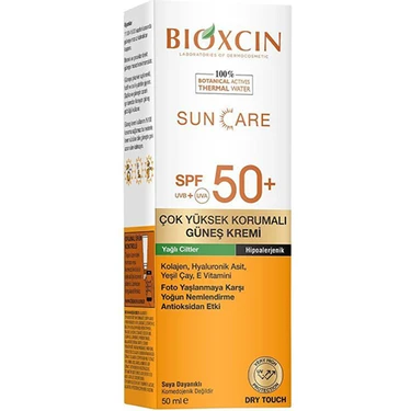 Bioxcin Spf 50+ Güneş Kremi 50 ml Yağlı