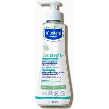 Mustela Stelatopia+ Lipit Yenileyici Krem 300 ml Şeffaf Özellikli Cilt