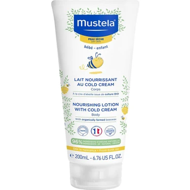 Mustela Cold Cream İçeren Besleyici Vücut Losyonu 200