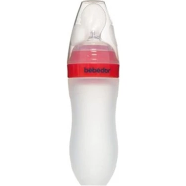 Bebedor Silikon Kaşıklı Biberon 120 ml 1 Adet Kolay Kavranabilir Yapı ile Rahat