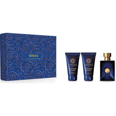 Versace Dylan Blue Edt Erkek Parfüm Seti (50ML Parfüm + 50ML Duş Jeli + 50ML Traş