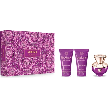 Versace Dylan Purple Edp Kadın Parfüm Seti (50ML Parfüm + 50ML Duş Jeli + 50ML Vücut