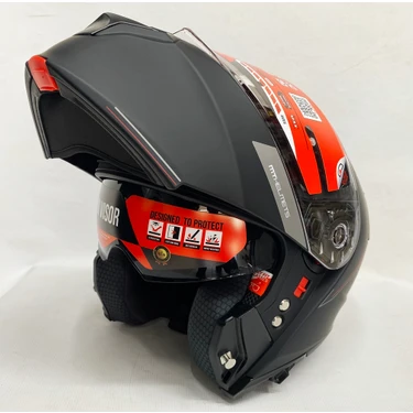 mt Genesis A1 Mat Siyah mt Çene Açılır Kask Iç Güneş