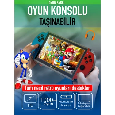 Oyun Parkı Oyun Konsolu 1000 Oyunlu X12