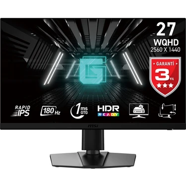 MSI 27" G272QPF E2 2560x1440 (WQHD) 16:9 FLAT RAPID IPS 180HZ 1MS ADAPTIVE-SYNC PIVOT GAMING
