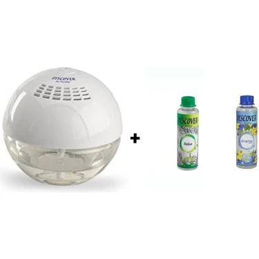 Discover Sihirli Küre Hava Temizleme Makinesi Işıksız + 1 Adet 150 Ml. Relax + 1 Adet Energy 150ML.