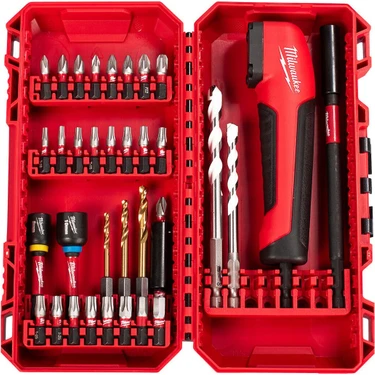 Milwaukee Shockwave Köşe Adaptörlü Tığ ve Bits Uç Seti 35 Fiyatı