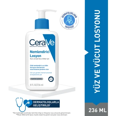 Cerave  Nemlendirici Losyon Kuru Ciltler Hyalüronik Asit İçerikli 236