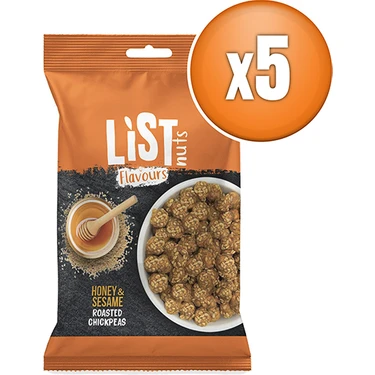 List Flavours Ballı Susamlı Leblebi 5 x 30