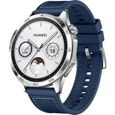 Sneezy Huawei Watch Gt4 46MM Ile Uyumlu 22MM Dikiş Desenli Dokuma Silikon